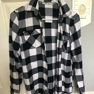 Black and white flannel